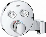 

Смеситель для ванной комнаты Grohe GRT SmCtrl THM в/д кр.роз 2кн держ 29120000