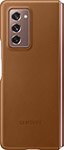 фото Чехол (клип-кейс) samsung galaxy z fold2 leather cover коричневый (ef-vf916laegru)