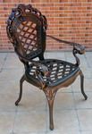 Кресло Linyi Корона Ромбы ZF002C  SH003 Черный с бронзой. (2 кресла в наборе)