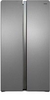 Холодильник Side by Side Ginzzu NFK-615 серебристый холодильник side by side ginzzu nfi 4012 серебристый