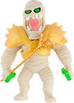 Тянущаяся фигурка 1 Toy MONSTER FLEX COMBAT, Мумия с золотым посохом-кобра, 15 см тянущаяся фигурка 1 toy monster flex combat снежный етти с булавой 15 см