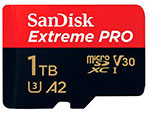 Карта памяти Sandisk microSD, Extreme, Pro 1.0TB + адаптер (SDSQXCD-1T00-GN6MA)