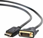 фото Кабель bion displayport - dvi, 20m/24+1m, 1.8м