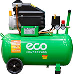 Компрессор Eco AE-501-3, 260 л/мин, 8 атм, коаксиальный масляный ресивер, 50 л, 220 В, 1.80 кВт