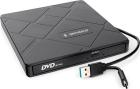 

Внешний привод Gembird DVD-USB-04, USB 3.0, Черный