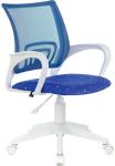 

Кресло Brabix Fly MG-396W, с подлокотниками, пластик белый, сетка, темно-синее с рисунком (TW-05/Space 532405), Синий