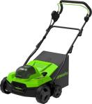 

Аэратор-скарификатор аккумуляторный Greenworks Арт. 2517607UB, 40V, бесщеточный, c 1хАКБ, 4Ач и ЗУ, Зеленый/черный