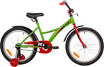 Велосипед Novatrack 20'' STRIKE зеленый, 203STRIKE.GN22 велосипед novatrack 20 strike синий тормоз нож крылья корот защита а тип без доп колес 203strike bl22
