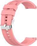 Ремешок для часов Red Line универсальный силиконовый рельефный, 22 мм, розовый аксессуар ремешок универсальный bandrate smart 42 44mm silicone grey rapbrs006gr 42 44mm