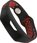 Ремешок силиконовый Red Line двухцветный для фитнес-трекера Honor Band 5, черный с красным ремешок силиконовый red line для фитнес браслета xiaomi mi band 5 mi smart band 6 серый