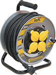 

Удлинитель на катушке IEK УК30 на мет с т/з 4 места 2P PE/30м КГ 3х1,5мм2 IP44 ''Professional''