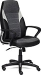 Кресло Tetchair INTER, кож/зам/ткань, черный/серый/серый, 36-6/207/14 (12017)