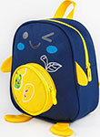 Рюкзак детский  Amarobaby APPLE, синий (AMARO-604APP/20) рюкзак детский lats lats собачка