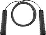 Скакалка  Bradex с металлическим шнуром, для фитнеса, 3 метра, черная