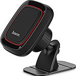 Автомобильный держатель для смартфона Hoco CA24, торпедо, магнитный, черный 6957531065593 автомобильный держатель с функцией беспроводной зарядки hoco s12 серебристый