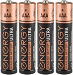 Батарейка алкалиновая Energy Ultra LR03/4B АAА 4шт батарейка energy r20 2s d 2шт 104974