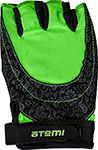 Перчатки для фитнеса  Atemi AFG06GNL черно-зеленые размер L