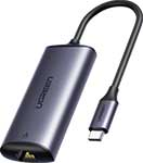 Сетевой адаптер Ugreen USB C 3.1 - LAN RJ45 2.5G (70446) сетевой адаптер usams us cc202 xmf pd35w gan с телескопическим кабелем type c чёрный cc202tc01