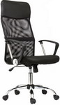 Кресло Brabix ''Flash MG-302'', с подлокотниками, хром, черное, 530867 кресло brabix fly mg 396 с подлокотниками сетка черное 532083