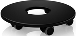 Подставка на колесах для кашпо Lechuza CLASSICO 60/Курсиво/Кьюб 50, черная, Д36 В6 см, 13503