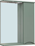 Зеркальный шкаф Runo Афина 60, правый, цемент (00-00001207) пенал напольный цемент r runo афина 00 00001210