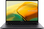 Ноутбук ASUS Zenbook, UM3402YA-KP688, черный, сумка, (90NB0W95-M016J0) asus zenbook 14 um3402ya kp688