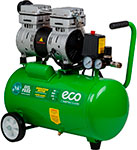 Компрессор Eco AE-25-OF1, 140 л/мин, 8 атм, коаксиальный безмасляный ресивер, 24 л, 220 В, 0.8 кВт коаксиальный отвод baxi