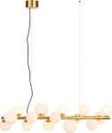 

Люстра подвесная Lussole Loft Wilcox LSP-8383, Белый/золотой