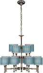 

Люстра подвесная iLamp Arcadia 85095/8 CR, Хром/бирюзовый