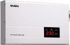Стабилизатор напряжения Sven AVR SLIM-500 LCD, 400 Вт, входное 140-260 В, 1хCEE7/4 розетка, настенное крепление (SV-012809)