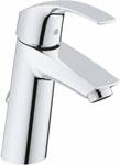 фото Смеситель для ванной комнаты grohe однорычажный для раковины eurosmart 23323001 хром