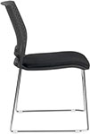 фото Кресло riva chair d918b чёрная спинка/чёрное сидение