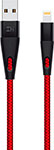 Кабель Zmi USB/Lightning MFi 100см (AL806), красный сетевое зарядное устройство borofone ba49a usb 2 1 а кабель lightning 1 м белое