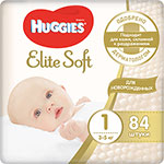 Подгузники Huggies Элит Софт 1 (3-5 кг) 84 шт. NEW подгузники huggies classic soft