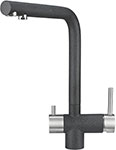Кухонный смеситель Granula GR-2305 с краном для питьевой воды графит кухонный смеситель granula gr 2088 невысокий с краном для питьевой воды арктик