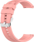 Ремешок для часов Red Line универсальный силиконовый рельефный, 22 мм, светло-розовый ремешок для смарт часов red line универсальный силиконовый 22 mm белый ут000025256