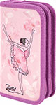 Пенал Юнландия полиэстер, 19х11 см, ''Ballet'', 271024 пенал юнландия ламинированный картон блестки 19х11 см neon unicorn 270172