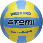 Мяч волейбольный Atemi WEEKEND резина желт-голубой литой окруж.65-67 мяч волейбольный atemi weekend резина желт голубой литой окруж 65 67