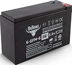Тяговый аккумулятор Rutrike 6-GFM-6 12V6A/H C20 аккумулятор для ибп powercom vgd 240v rm для vrt 6000 240v