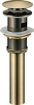 Донный клапан Savol S-XS001C с переливом донный клапан aquame click clack brushed gold aqm7003bg