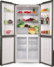 Многокамерный холодильник Ginzzu NFK-500 белое стекло от Холодильник