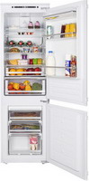 Встраиваемый двухкамерный холодильник MAUNFELD MBF177NFFW встраиваемый холодильник maunfeld mbf177nffw