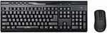 

Клавиатура мышь Oklick 280M клав:черный мышь:черный USB беспроводная Multimedia