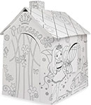 

Картонный домик Mochtoys Игровой картонный домик расскраска - принцесса 11122