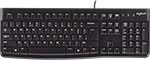 Клавиатура проводная  Logitech USB K120 ANSI EN/RU (920-002583) BLACK проводная клавиатура logitech k120 black 920 002506 22