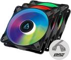 Вентилятор для корпуса Arctic P12 PWM PST A-RGB 0dB 3x120mm (ACFAN00232A)