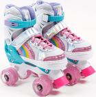 

Детские роликовые коньки Amarobaby Disco, раздвижные со светящимися колесами, розовые, размер 34-37 (AMARO-35Di-Pi-34), Розовый