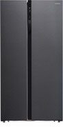 Холодильник Side by Side Hyundai CS5003F черная сталь кастрюля эмалированная сталь 4 л с крышкой крышка стекло сантэкс шейк бело черная 1 2440111 индукция