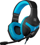 Игровая гарнитура Defender Scrapper 500 синий черный, кабель 2 м (64501) игровая гарнитура проводная xpg emix h20 7 1 микрофон usb rgb подсветка 50 мм