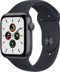 фото Умные часы apple watch se gps (mkq13ru/a) 40mm space grey aluminium midnight sport band regular